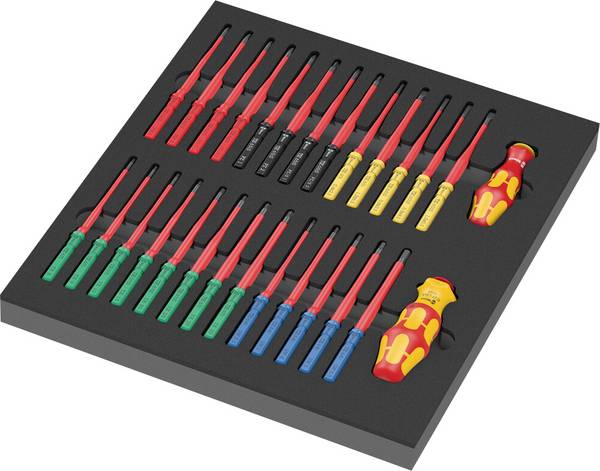 Wera 9751 Schroevendraaierset VDE 28-delig PH, PZ, Torx, Zeskant, Plat
