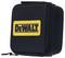 Zwart, vierkant etui met rits en geel 'DEWALT'-logo op de voorkant, geschikt voor het opbergen van gereedschappen.