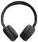 Zwarte draadloze over-ear koptelefoon, strak design, dikke oorschelpen, hoofdband bovenaan, belangrijkste functie: muziekweergave.