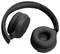Zwarte, draadloze over-ear koptelefoon, oorschelpen bekleed met lederlook, ergonomisch ontwerp, geschikt voor muziekbeleving en telefoneren.