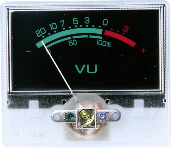 Monacor 0291050 V-22 V-22 inbouwinstrument, VU