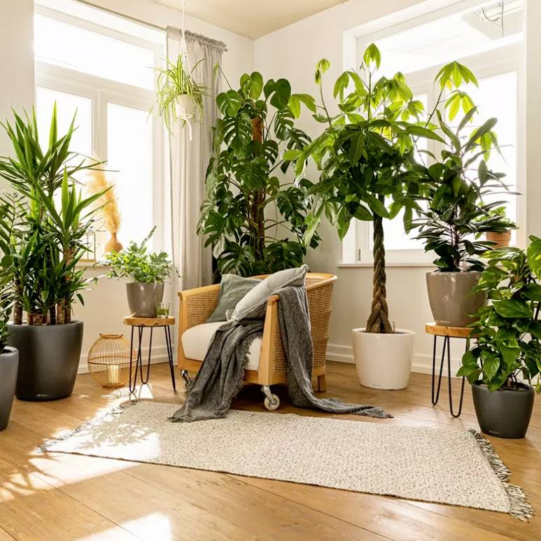 LECHUZA Classico 35 LS ALL-IN-ONE Bloempot - 35 x 32,5 cm - Glanzend Wit - Bewateringssysteem - Inhoud: 13 L-4
