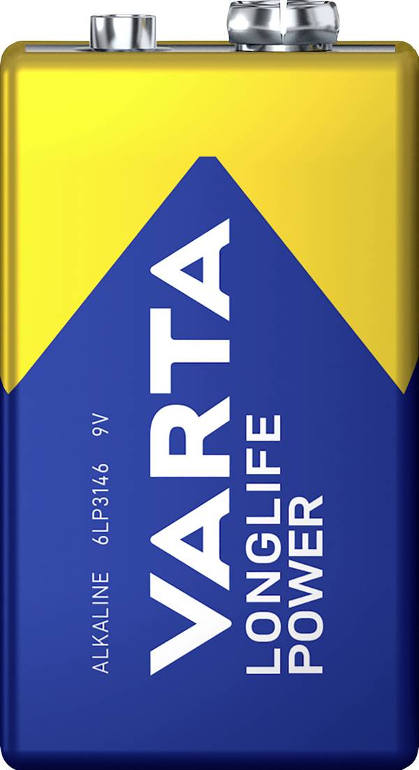 Varta VARTA Longlife Power 9V Stück 9V batterij (blok) Alkaline 580 mAh 9 V 20 stuk(s)
