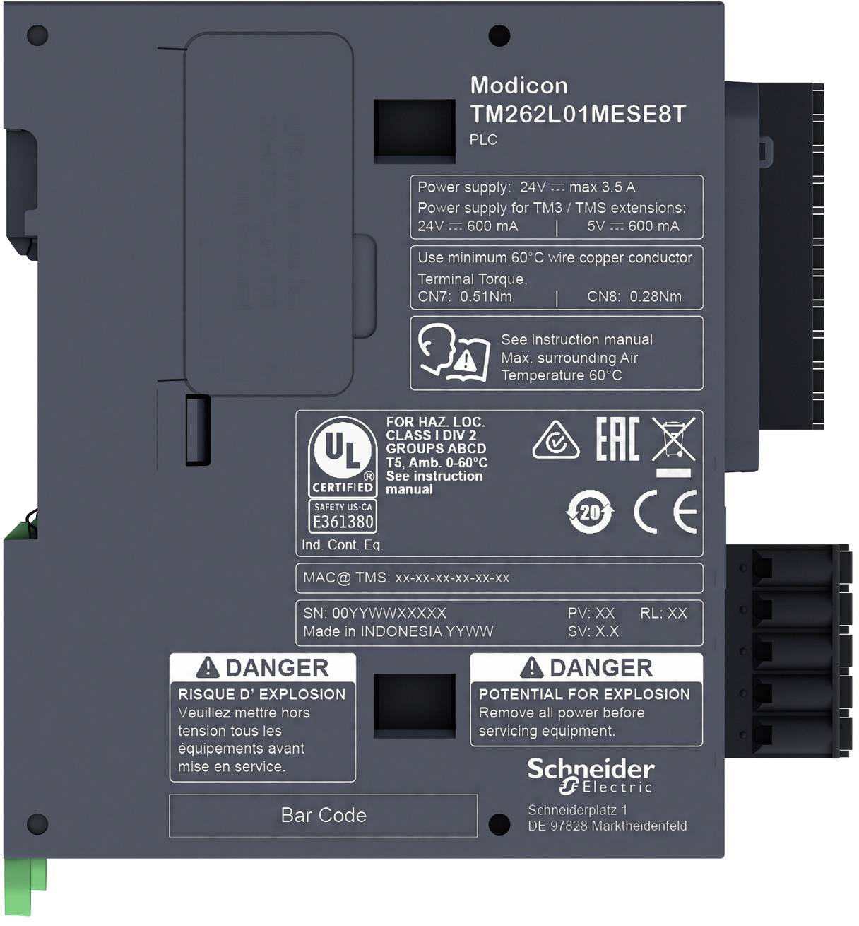 Schneider Electric TM262L01MESE8T TM262L01MESE8T PLC-aansturingsmodule-6