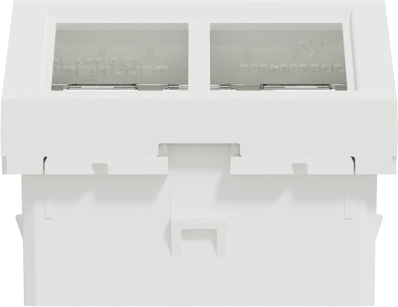 Schneider Electric NU942418 Datacontactdoos Frontafdekking (b x h x d) 45 x 45 x 27 mm 1 stuk(s) Wit-2