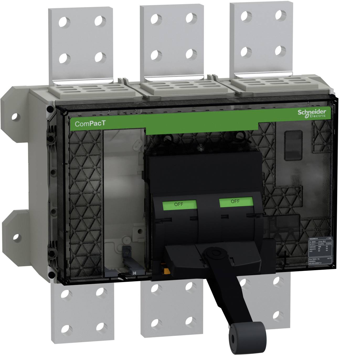 Schneider Electric C250N3FM Vermogensschakelaar 1 stuk(s) Schakelspanning (max.): 415 V/AC (b x h x d) 420 x 350 x 160 mm Piece