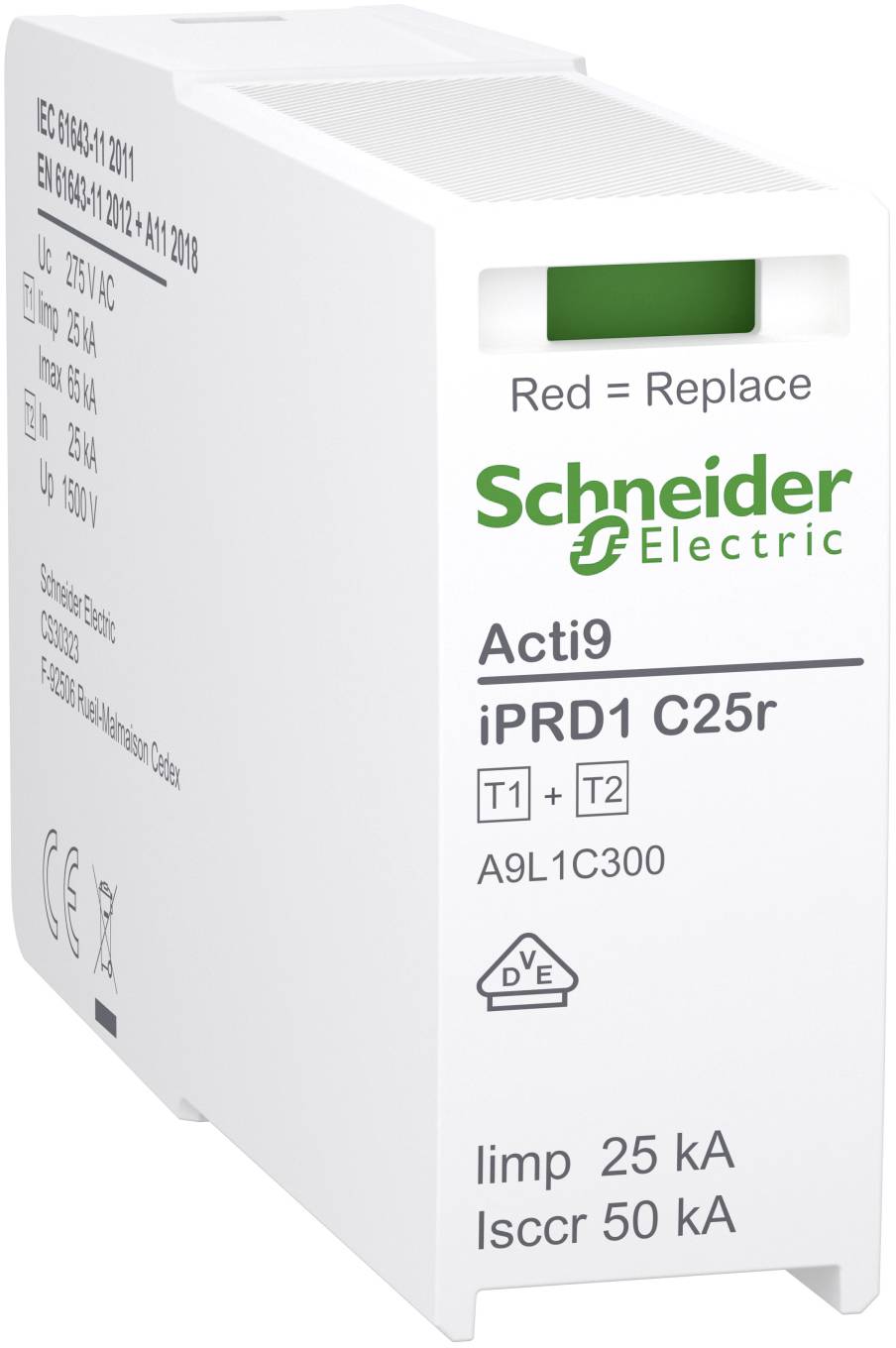 Schneider Electric A9L1C300 A9L1C300 Reserve beschermingsmodule 65 kA 1 stuk(s)