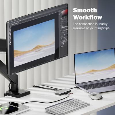 Digitus DA-70916 USB-C dockingstation Incl. laadfunctie, Geïntegreerde kaartlezer, USB-C Power Delivery-7