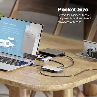 Digitus DA-70916 USB-C dockingstation Incl. laadfunctie, Geïntegreerde kaartlezer, USB-C Power Delivery-8