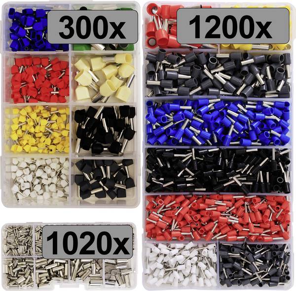 TRU COMPONENTS TC-13377612 Assortiment adereindhulzen 2520 stuk(s)