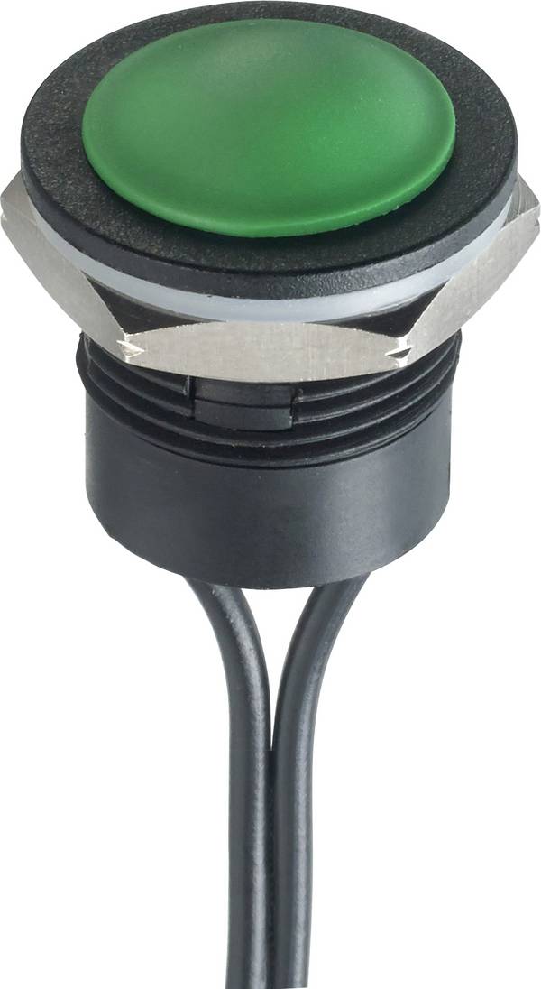APEM IAR3F1300 IA Series Druktoets 24 V/DC 2 A 1x uit/(aan) Moment (Ø x h) 16 mm x 20 mm IP67 1 stuk(s)