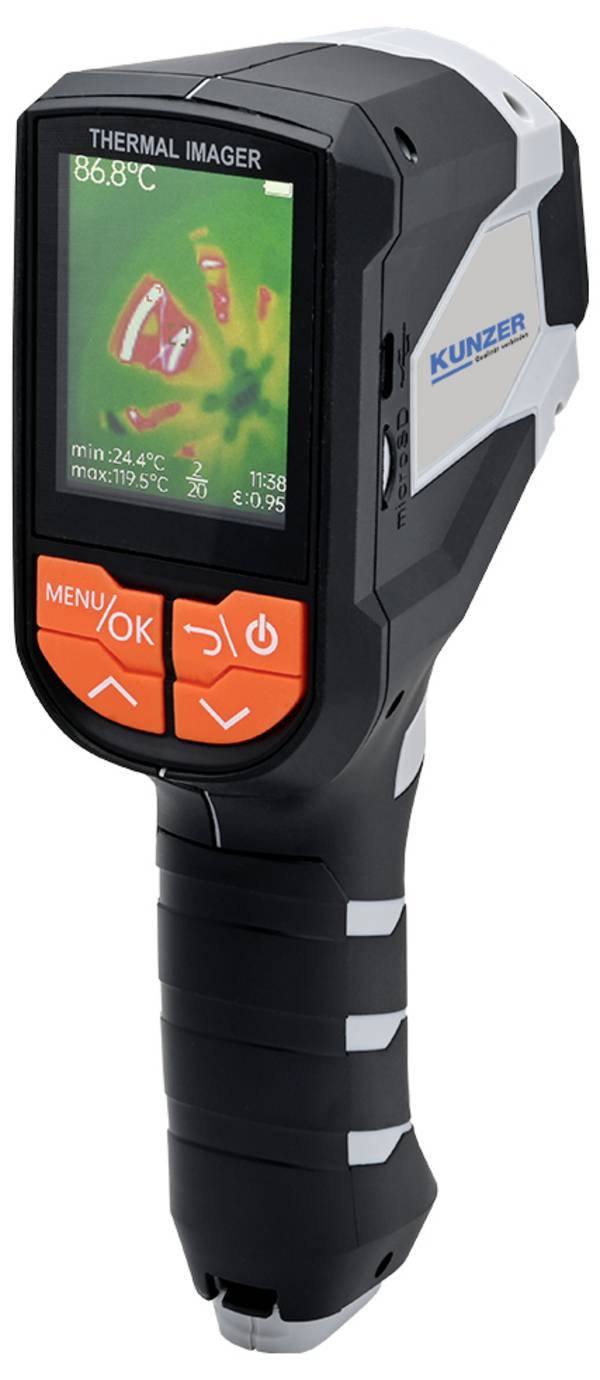 Kunzer 7WBK02 Warmtebeeldcamera  -20 tot 1000 °C  9 Hz Micro-SD