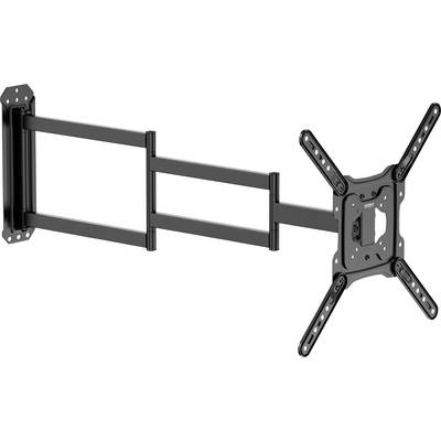 TV-wandsteun met draaibare en uittrekbare arm, maakt flexibele positionering van het scherm aan de muur mogelijk.