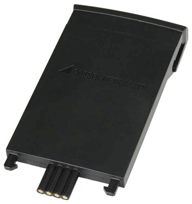 Een zwarte adapter van Gossen Metrawatt met meerdere contactpennen. Hoofdzakelijk gebruikt voor het verbinden of van stroom voorzien van elektrische apparaten.
