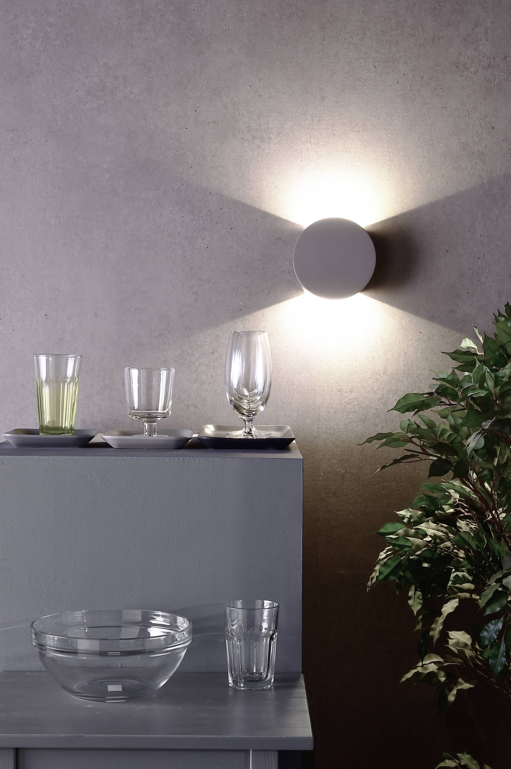 Deko Light Lupe II 341181 LED-wandlamp LED vast ingebouwd Energielabel: G (A - G) 6.2 W LED Grijs – Foto 2 van 2