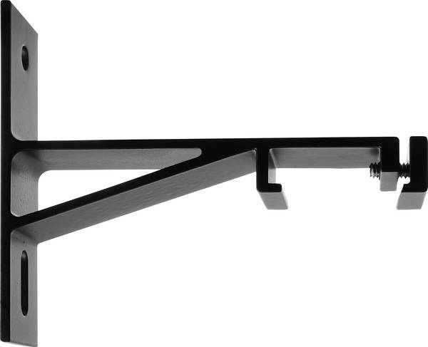 Deko Light 710106 D Line DALI 230V-railsysteemcomponenten  Wandhouder   Grafietzwart (RAL 9011)