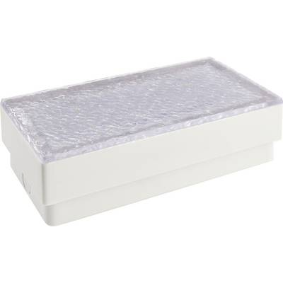 Witte rechthoekige doos met transparante, gestructureerde deksel, mogelijk een opbergdoos of geschenkdoos.