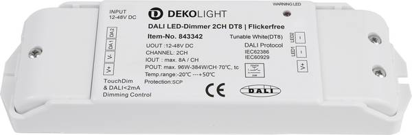 Deko Light 843342 LED-transformator Constante spanning 12 - 48 V/DC Dimbaar 1 stuk(s)