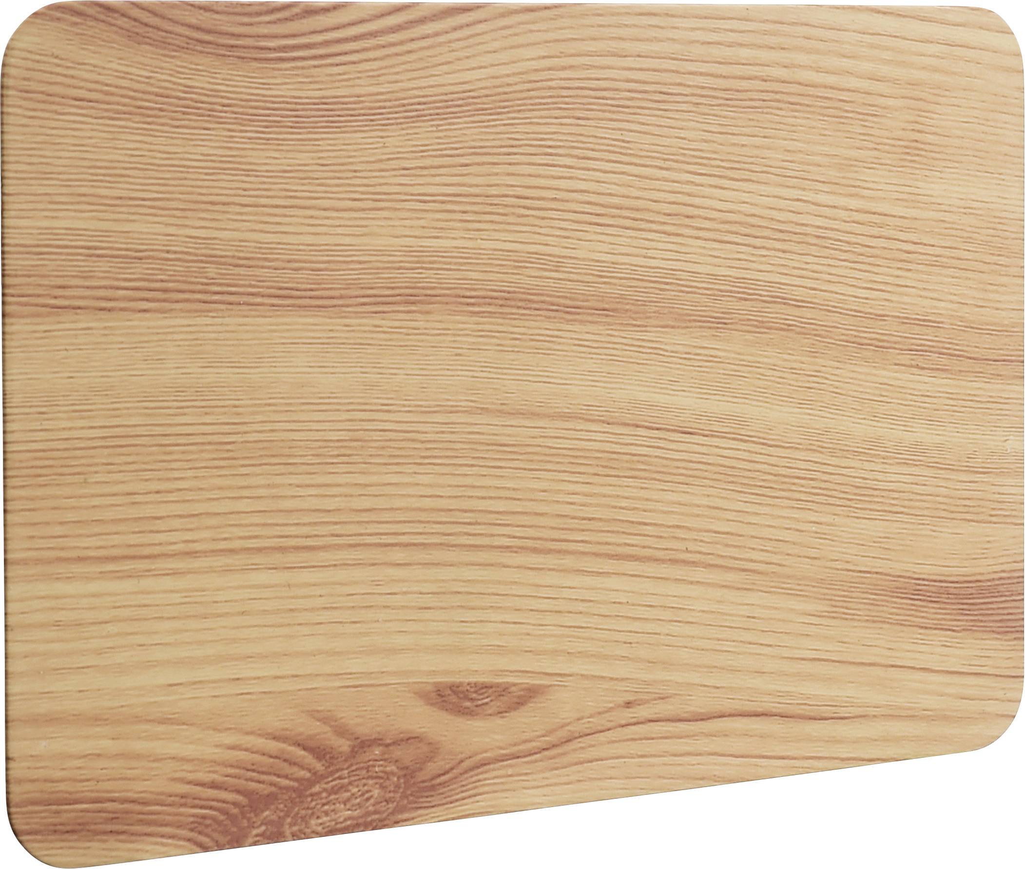 Houten snijplank met natuurlijke houtnerf op een lichte ondergrond.