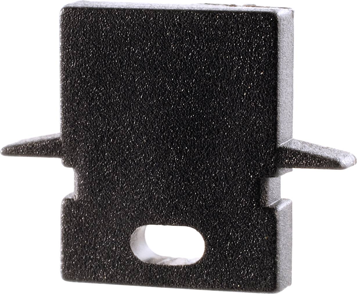 Deko Light 979182 Endkappe H-ET-01-05 Set 2 Stk, Schwarz Profieleindkap Kunststof 1 stuk(s)