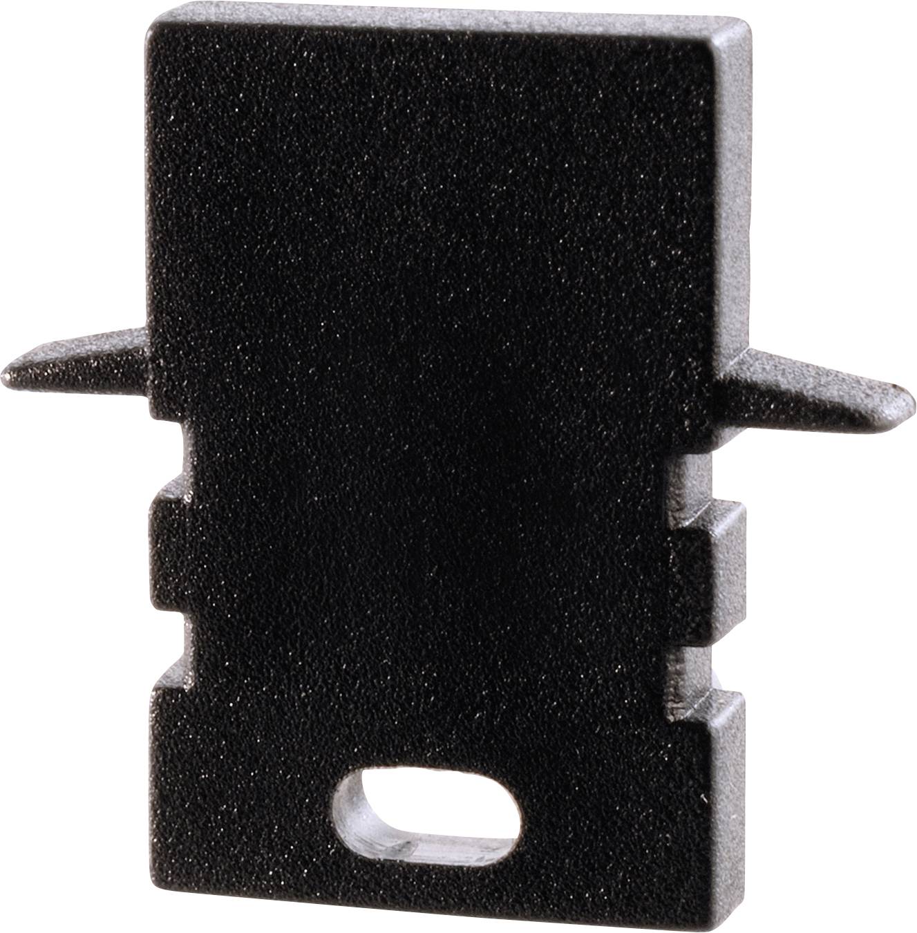 Deko Light 979192 Endkappe H-ET-02-05 Set 2 Stk, Schwarz Profieleindkap Kunststof 1 stuk(s)