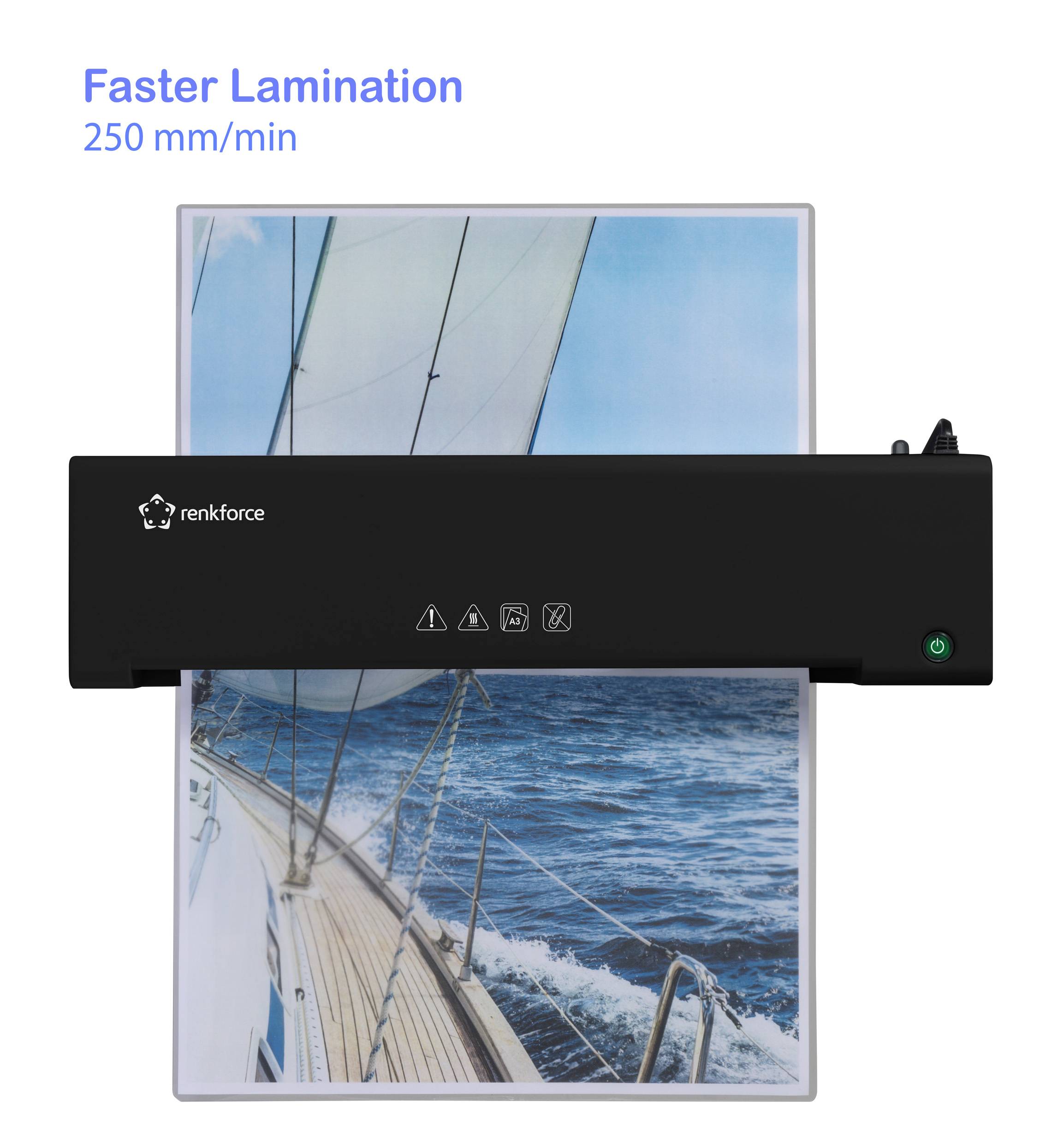 Renkforce Laminator RF-LM-STL303 RF-6697032 DIN A3, DIN A4, Visitekaart-4
