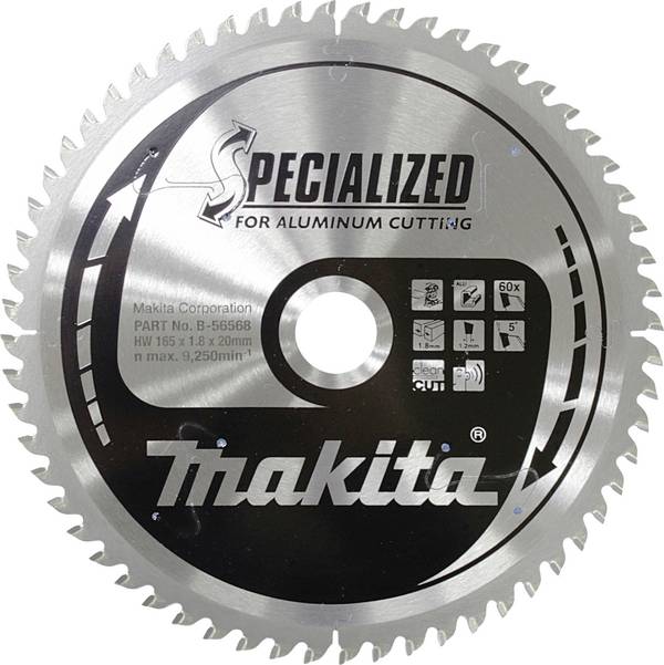 Makita B-56568 B-56568 Cirkelzaagblad 165 x 20 mm Aantal tanden: 60 1 stuk(s)
