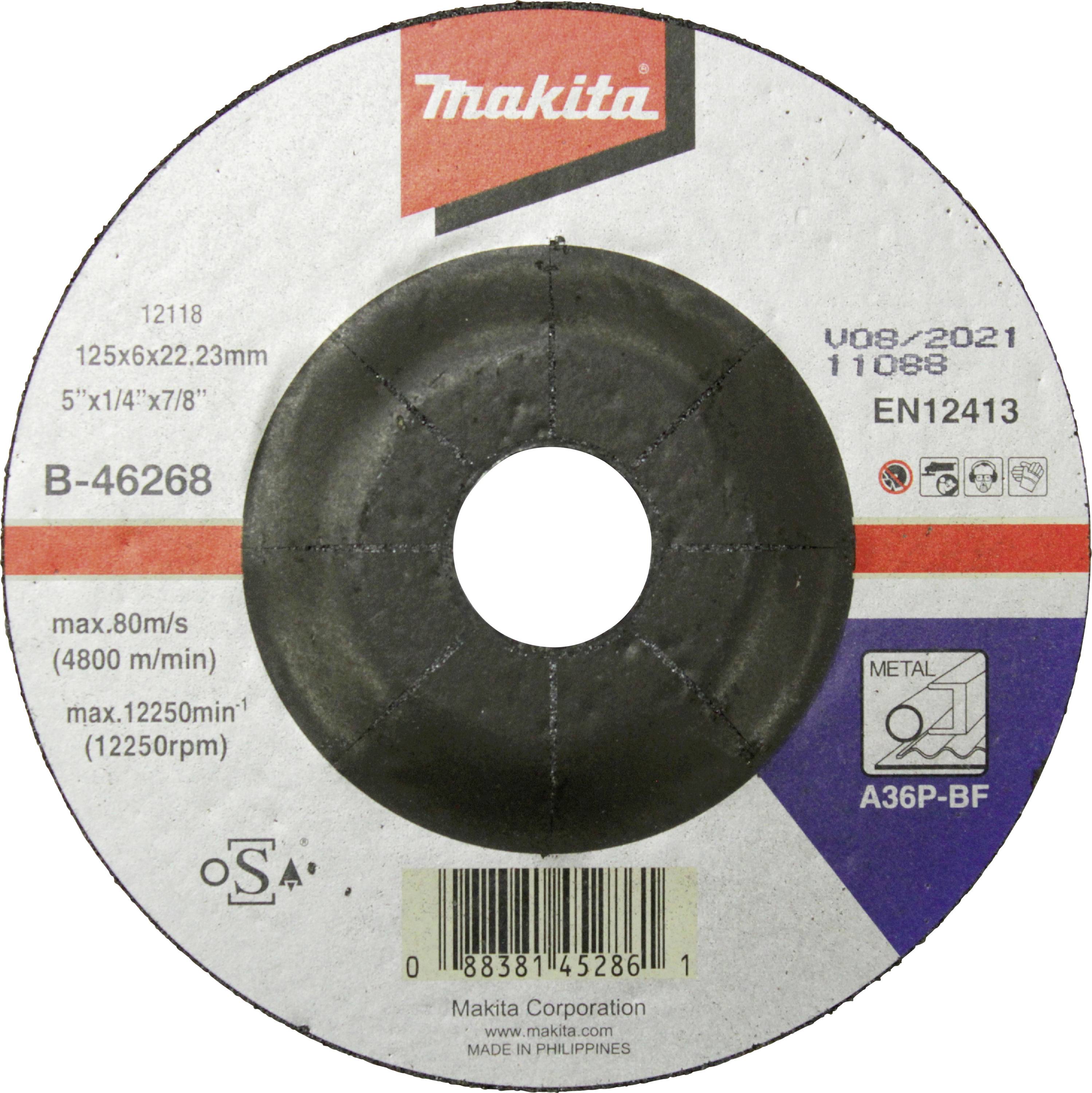 Makita slijpschijf 125x6mm staal-0
