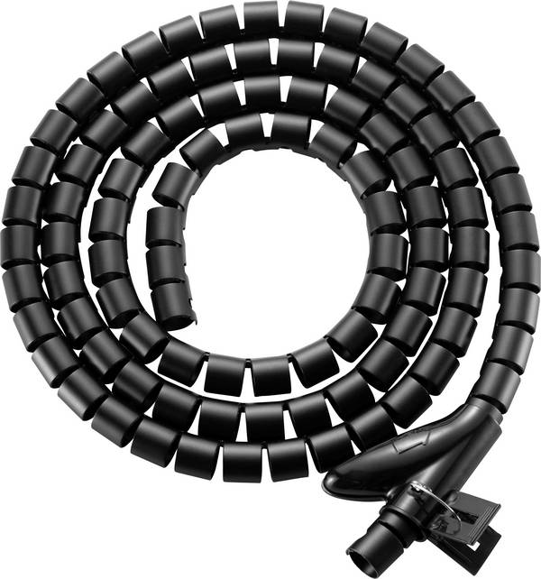 SpeaKa Professional SP-13402964 Kabelslang Polyurethaan (PE) Zwart flexibel (Ø x l) 15 mm x 1 m 1 stuk(s)