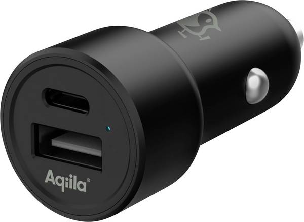 Aqiila CC2 Laadadapter 32 W 1x USB-A, 1x USB-C Quick Charge 3.0, USB PD Zwart Auto, Vrachtwagen USB Power Delivery (USB-PD), Snellader