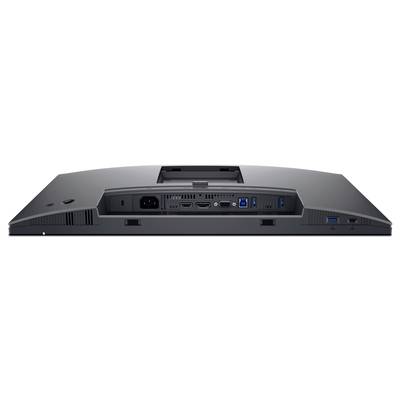 'Achterkant van een computermonitor met aansluitingen: stroom, HDMI, DisplayPort, USB 3.0. Geschikt voor apparaataansluitingen.'