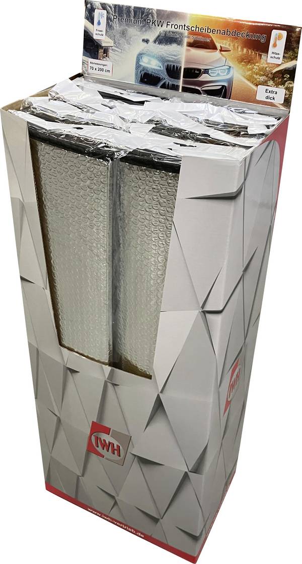 IWH   Voorruitfolie Voor- en zijruitbescherming (l x b x h) 200 cm x 70 cm x 700 mm Auto Zilver