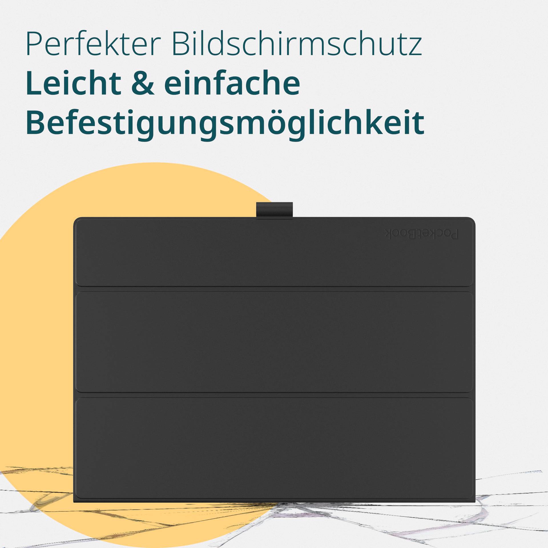 'Perfecte schermbeveiliging, licht en gemakkelijk te bevestigen.' Een schermbeveiliging met een helder, eenvoudig design.