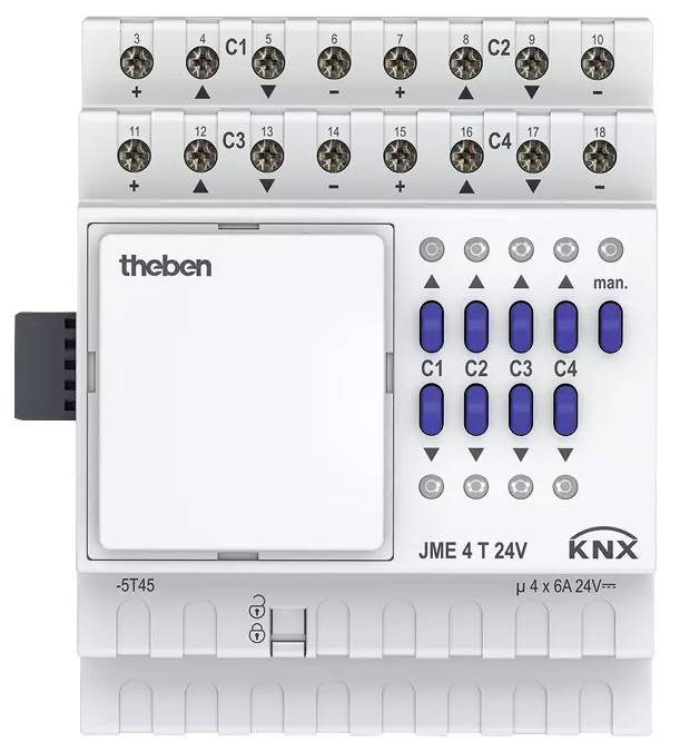 Theben KNX 4930265 Jaloezieactor JME 4T 24V KNX