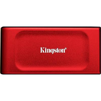 Kingston-SSD, rechthoekig, met witte merknaam in het midden.