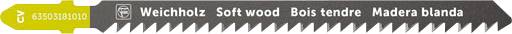 Fein 63503181010 Decoupeerzaagblad voor hout CV 90 T3 SW SC 5 stuk(s)