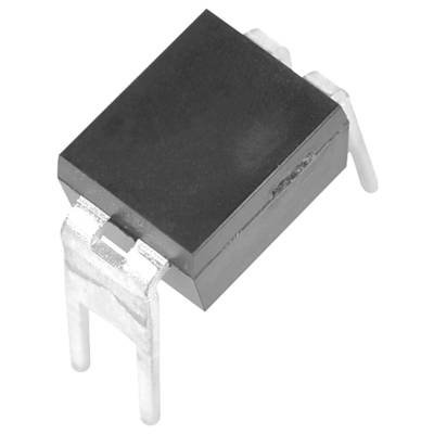 Een zwart, rechthoekig elektronisch onderdeel met metalen aansluitingen, mogelijk een transistor of een vergelijkbaar component.