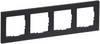 Legrand 765484 Frame Schakelmateriaal Seano Antraciet 4-voudig 1 stuk(s)