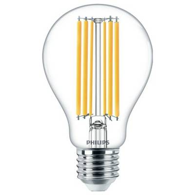 Een gloeilamp van Philips met zichtbaar gloeidraad aan de binnenkant, ontworpen voor LED-verlichting. Geschikt voor energiebesparende toepassingen.