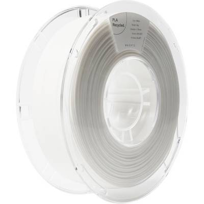 Witte PLA-filamentspoel van gerecycled materiaal voor 3D-printers.