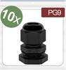 Quadrios 24CA379 Wartel PG9 Polyamide Zwart 10 stuk(s)