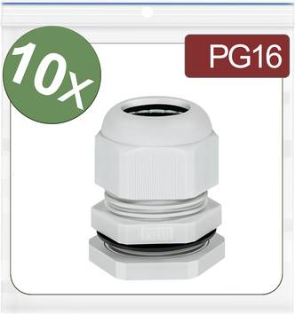 Quadrios 24CA395 Wartel  PG16  Polyamide Grijs 10 stuk(s)
