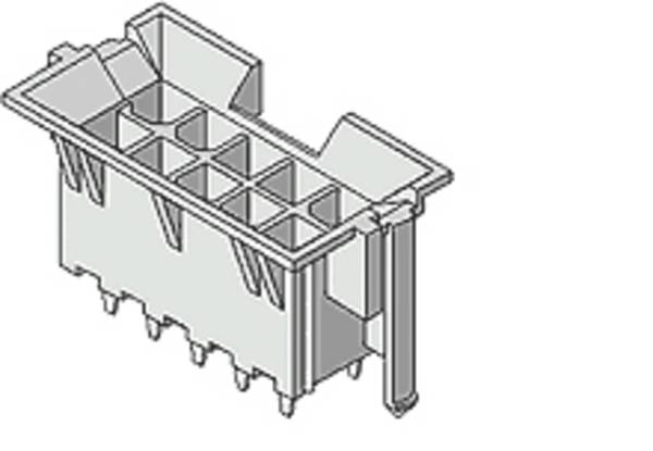 Molex 44474-2411 Male header, inbouw (standaard)  Totaal aantal polen: 24 Rastermaat: 4.2 mm Inhoud: 1 stuk(s) Tray