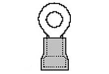 Molex 19073-0017 Ringkabelschoen Verzilverde contacten Dwarsdoorsnede (max.): 0.80 mm² Volledig geïsoleerd Rood 1 stuk(s-0