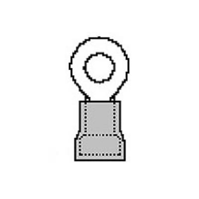 Molex 19073-0017 Ringkabelschoen Verzilverde contacten Dwarsdoorsnede (max.): 0.80 mm² Volledig geïsoleerd Rood 1 stuk(s-0