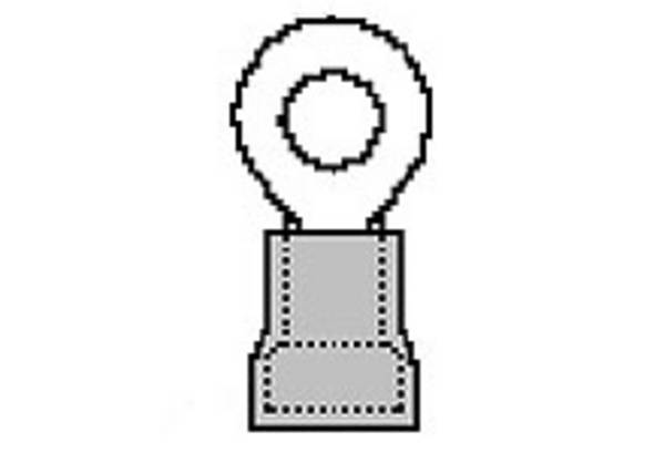 Molex 19073-0017 Ringkabelschoen Verzilverde contacten Dwarsdoorsnede (max.): 0.80 mm² Volledig geïsoleerd Rood 1 stuk(s) Carton