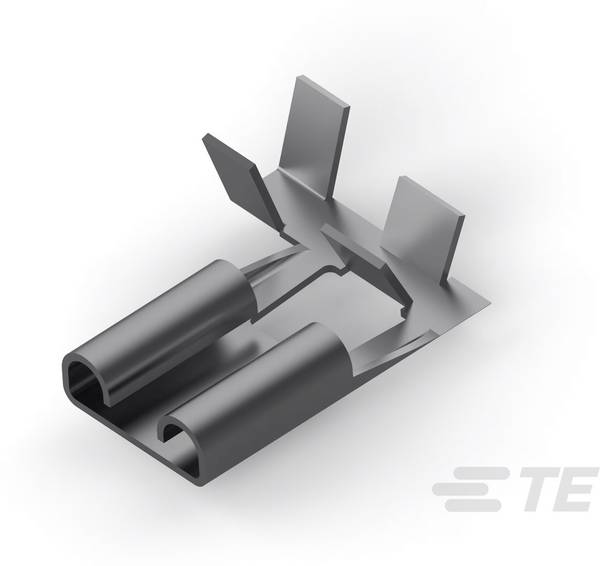 TE Connectivity 180453-6 Platte stekker (female) Insteekbreedte: 7.92 mm Insteekdikte: 0.81 mm 90 ° Ongeïsoleerd 1 stuk(s) Box