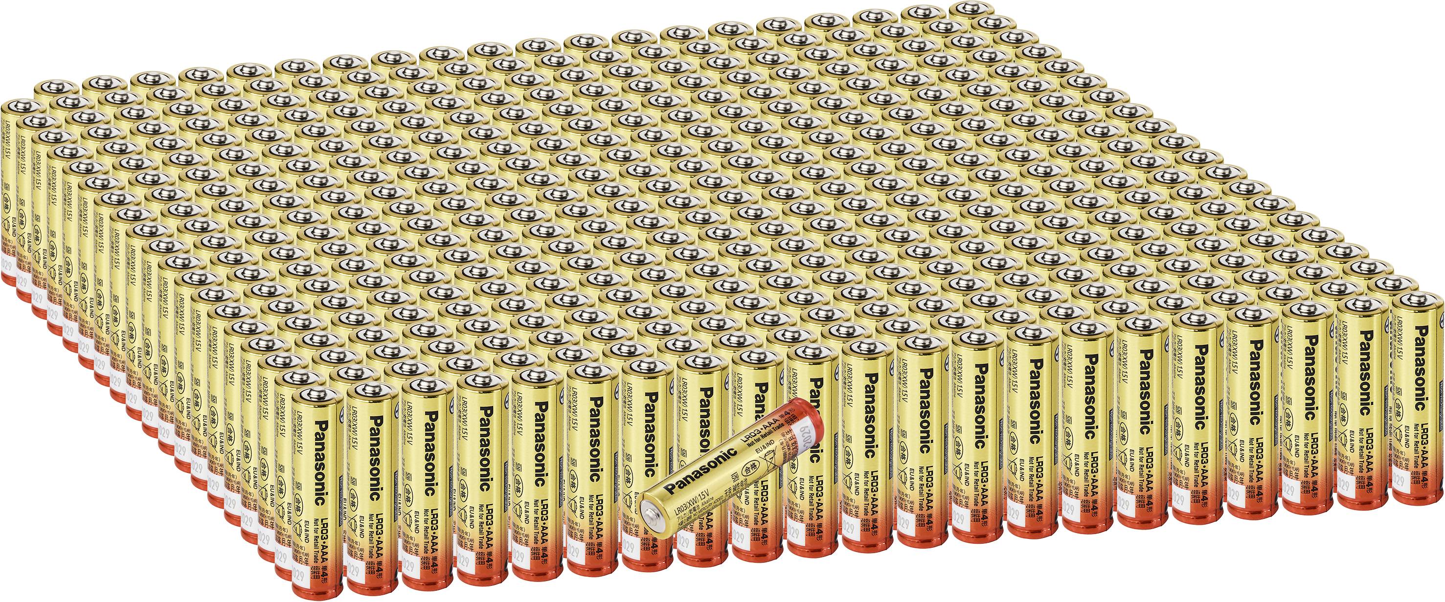 Panasonic LR03AAA AAA batterij (potlood) Alkaline 1300 mAh 1.5 V 400 stuk(s)