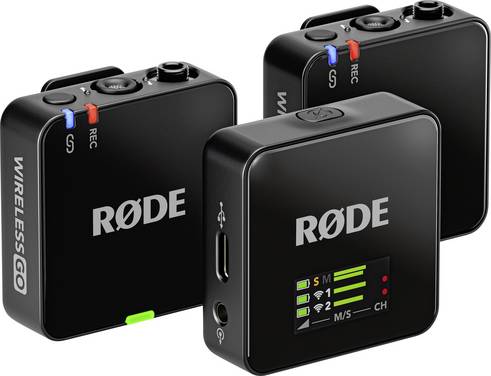 Dasspeld Draadloze microfoonset Rode Wireless GO (3rd Gen) Zendmethode:Draadloos