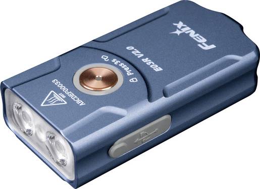 Fenix Light E03R V2.0 FEE03RV2-Blau Zaklamp LED  werkt op een accu 500 lm  30 g